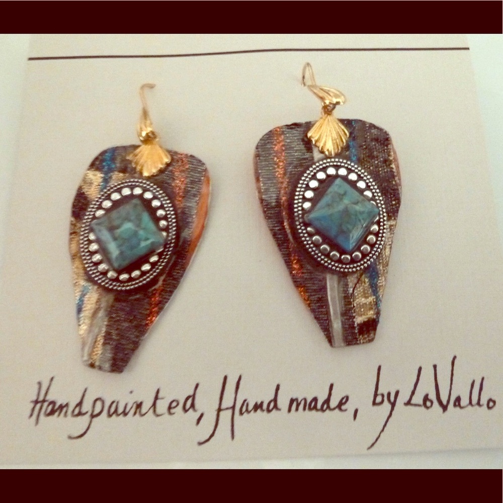Dangle handmade fishhook earrings Lovallo